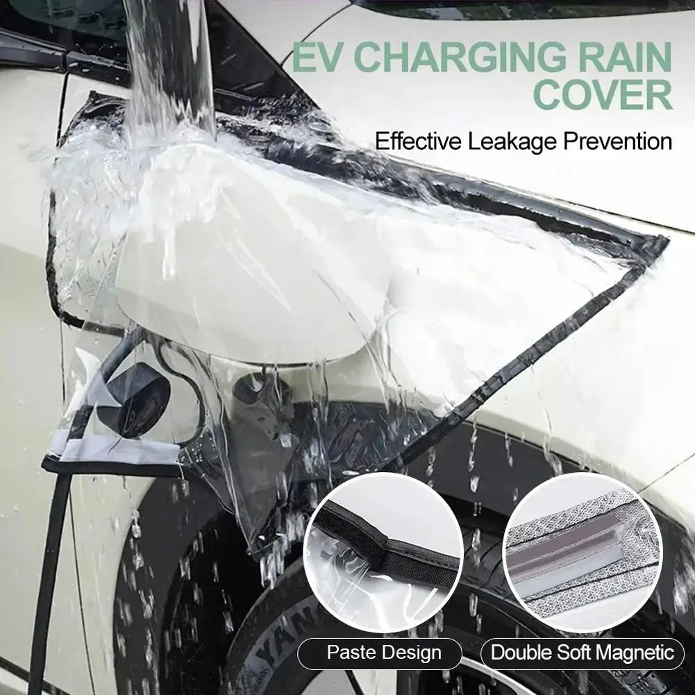 Electric Vehicle Charger Port Cover Outdoor Rainproof Protection Dustproof Covers Car Accessories for Tesla Model 3 Y SUV Qme