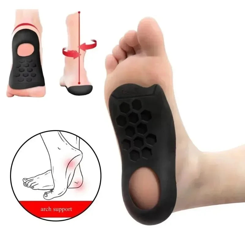 1 Pair Unisex Arch Support Shoe Inserts Orthotic Insoles Flat Feet Qme