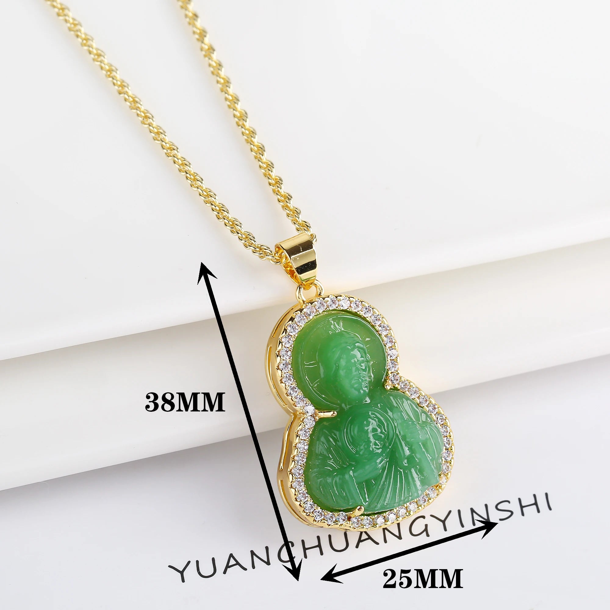 High Quality Creative Shiny Zirconia Crystal St. Jude Pendant Necklace Classic for Man Woman Religious Fine Jewelry Party Gift Qme Necklace 4