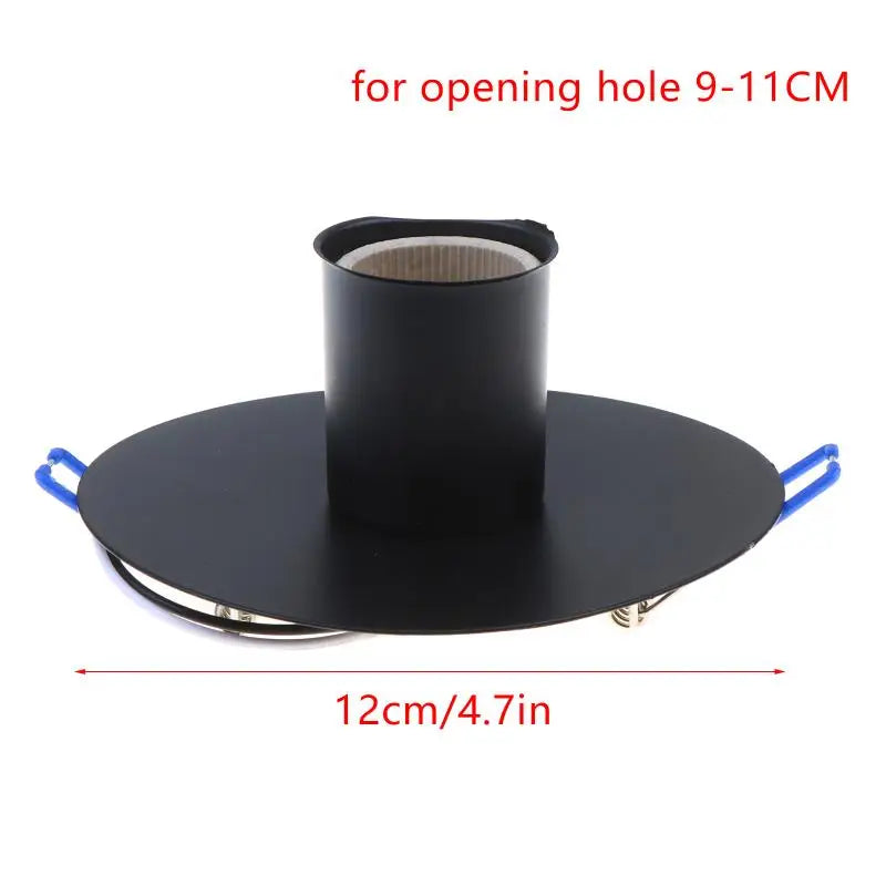 E27 Socket Ceramic Lamp Holder With Metal Cap Spring Bracket E27 Cassette Lamp Base Surface Mounted Embedded Spring Lamp Holder Qme BK3