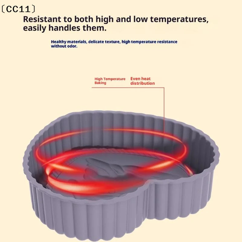 Charlotte Cake Pan Silicone Cheesecake Nonstick Round Baking Mold Qme