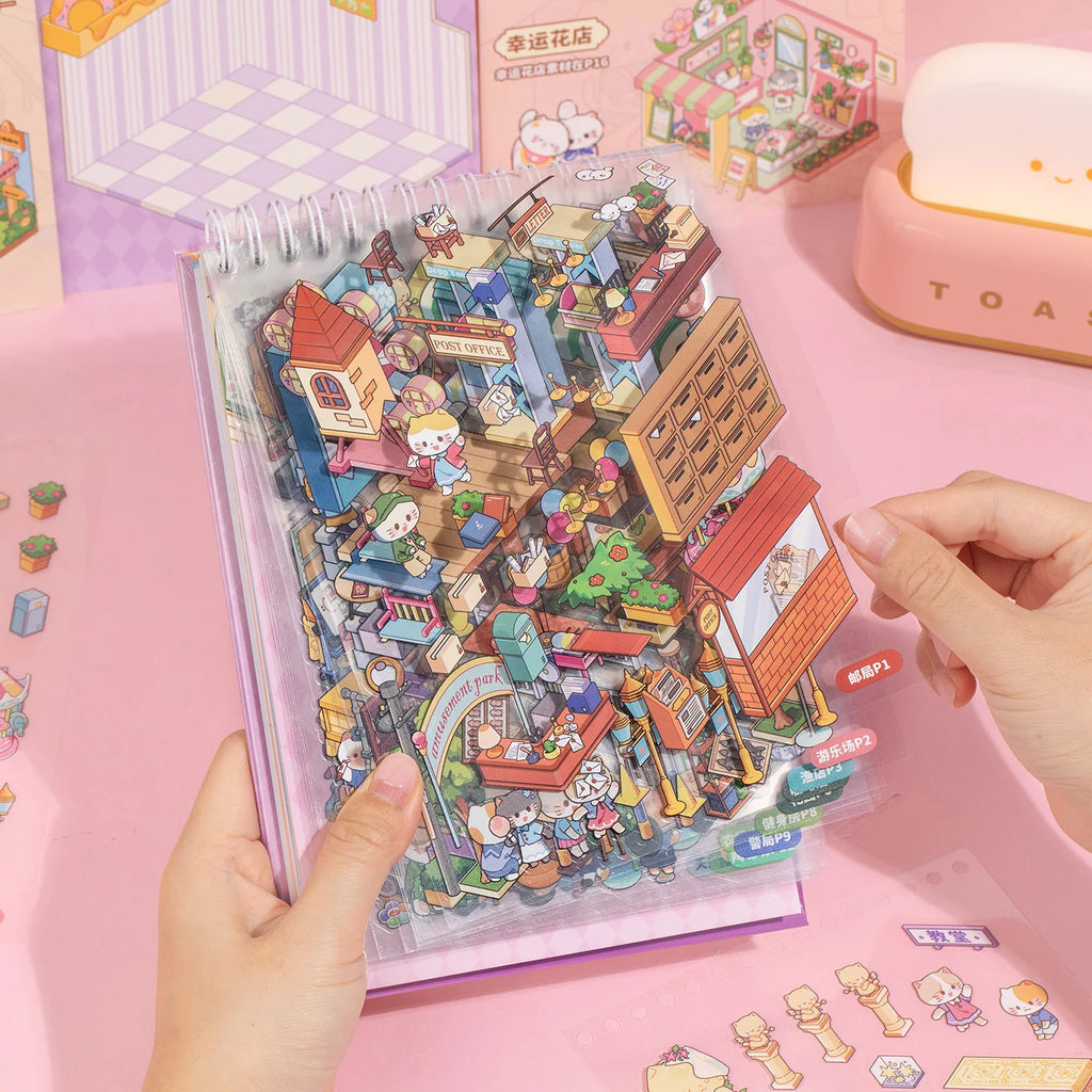 45 Pcs Japanese Y2K Cute Decorative Stickers Book Scrapbooking Phone Case DIY Journal Collage Aesthetic Stationery Stickers Qme
