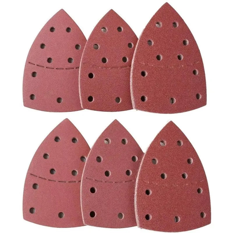 10/20/40 PCS 11Holes Mouse 40-240 Grits Paper Detail Sanding Sander Sander PSM Triangular Sandpaper Detail Multi Qme