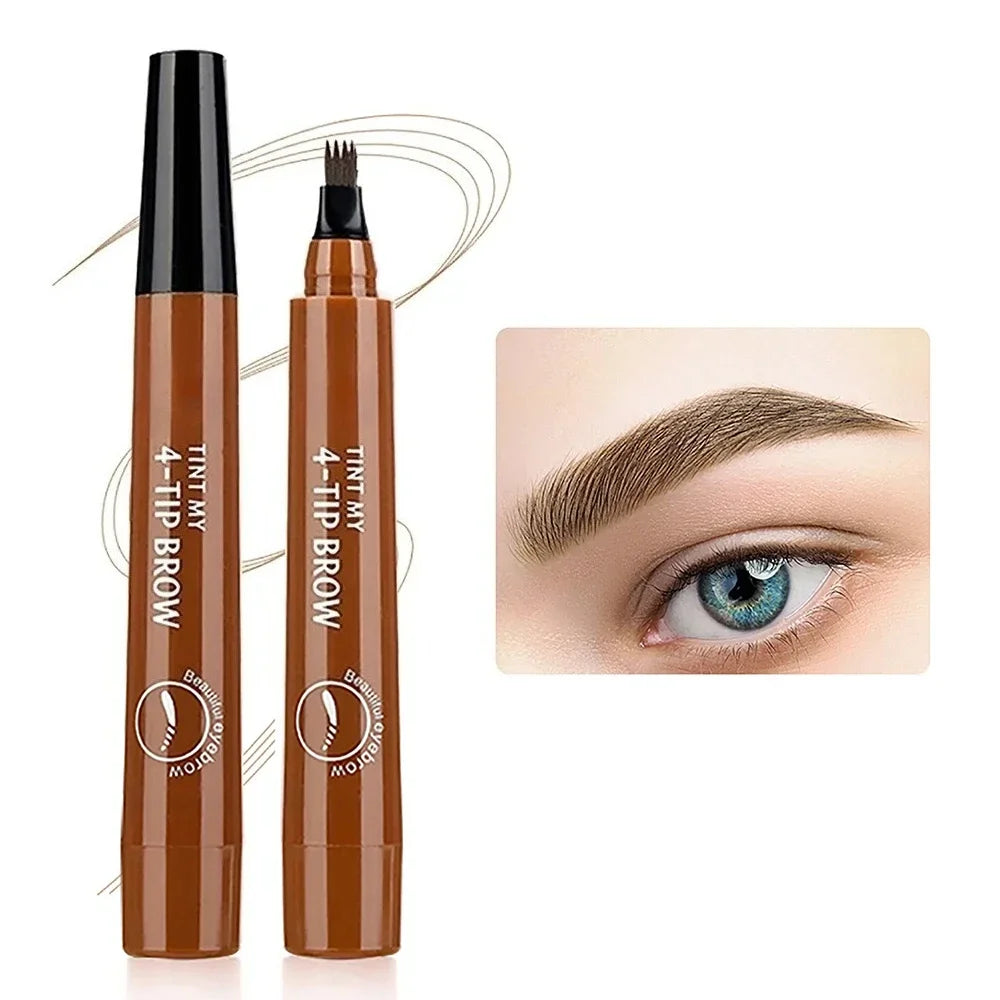 Four-pronged Eyebrow Pencil Four-end Long-lasting Non-smudged Qme 01