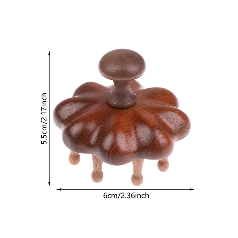 Wooden Head Massage Comb Anti-static Wide-tooth Gua Sha Tool 12 20 Qme Small