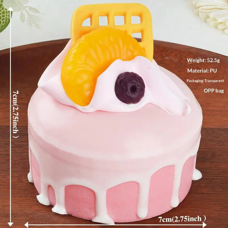 1pcs Fake Cake Soft Flavor Cake Model Simulation Props Food Model Cabinet Decoration Wedding Props Scale Model Decoration Qme A10