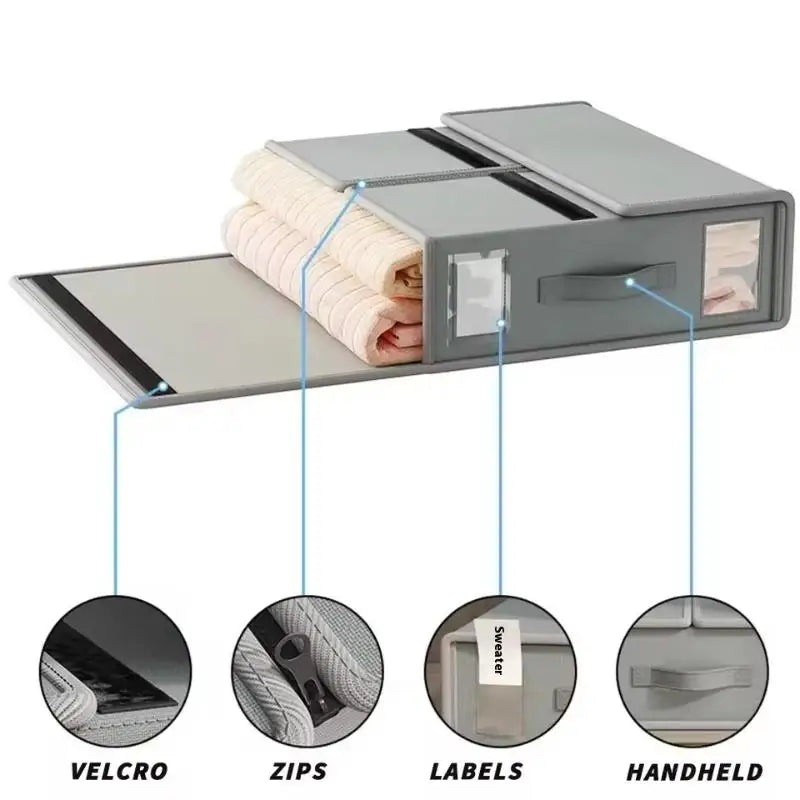 Wardrobe Bed Clothes Storage Organizer Sheet Box Fabric Folding Qme