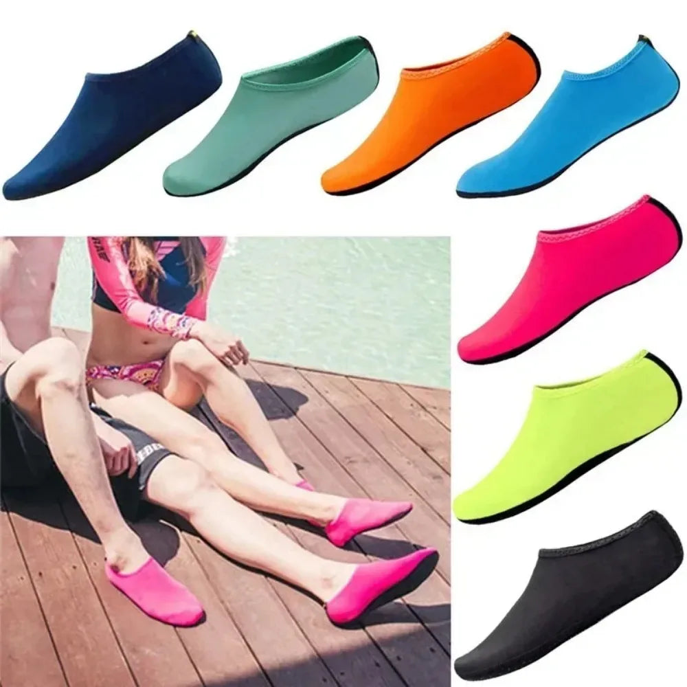 Non-slip Unisex Water Shoes Swimming Diving Socks Summer Aqua Beach Qme
