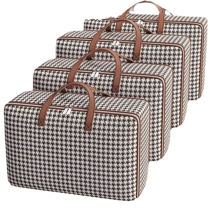 Waterproof Moisture-Proof Large Capacity Moving Bag Student Travel Luggage Organizer Home Storage Sack for Clothes & Blankets Qme