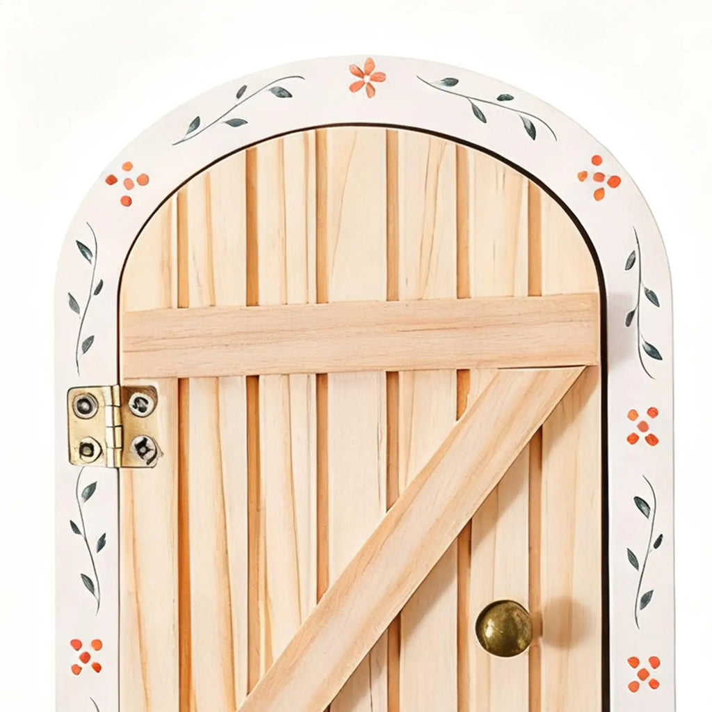 Fairy Doors Christmas Wooden Craft Supplies Small Garden Ornament Qme