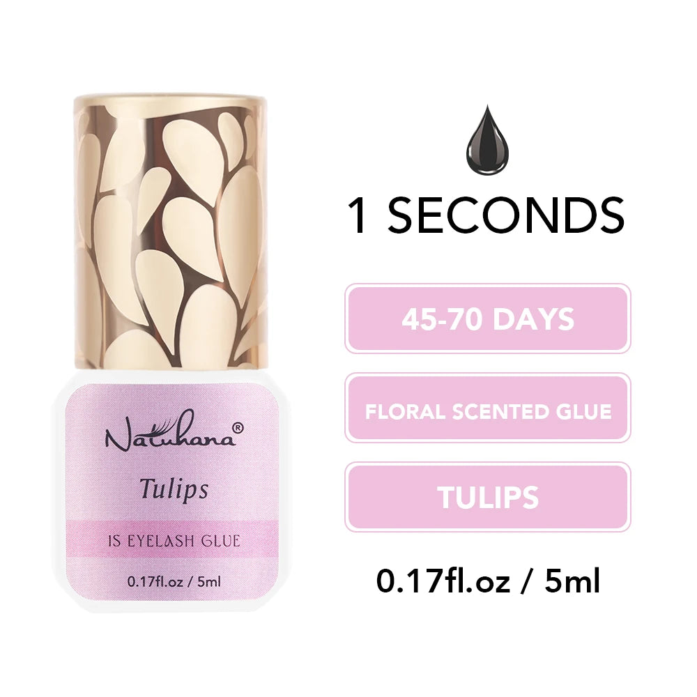 NATUHANA False Eyelash Glue Waterproof Eye Lash Cosmetic Tools Qme 1S Tulips Glue