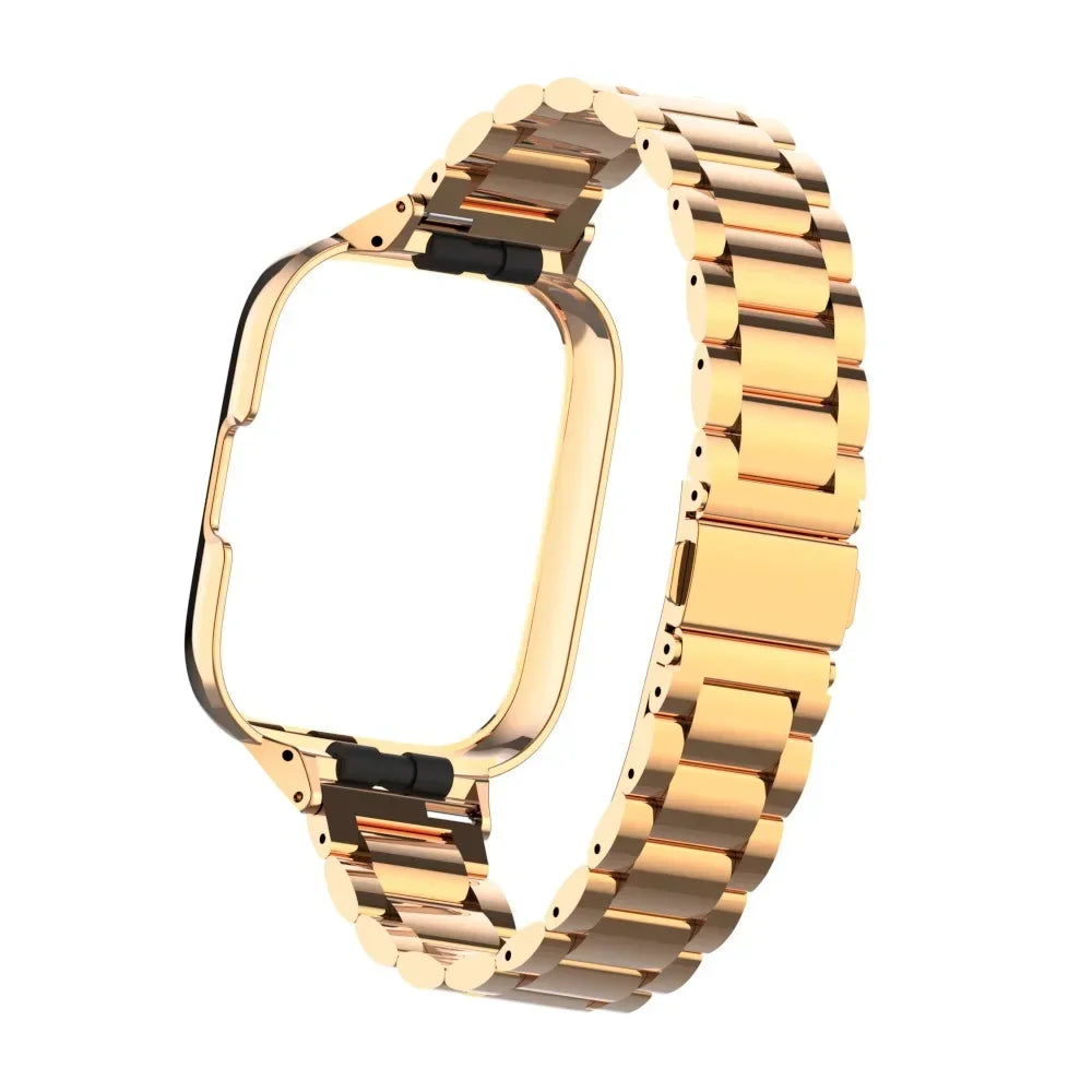 Stainless Steel Strap For Redmi Watch 3 Active Smart Watch Magnetic loop Bracelet Metal Case Protector Mi Watch lite Watchband Qme RG Redmi Watch 3 Active