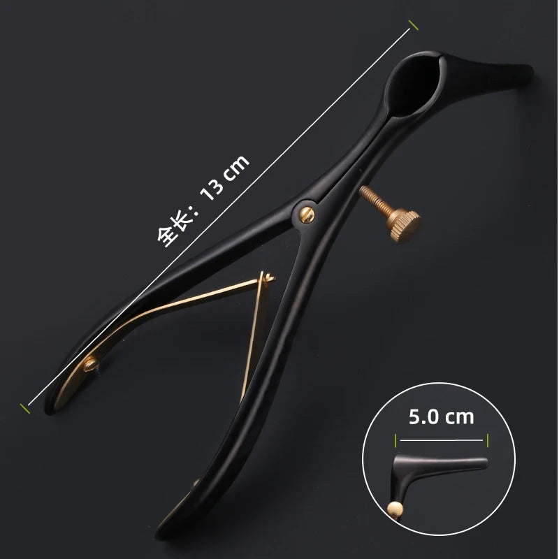 Medical Nose Mirror Speculum Lens Nostril Pliers Nasal Cavity Qme WHITE