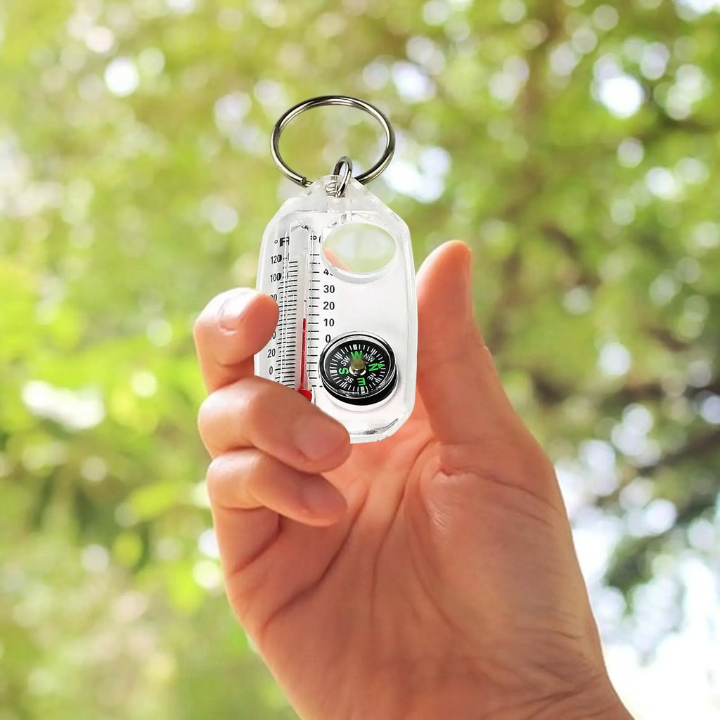 Outdoor Compass Keychain Direction Guide Equipment Gadget Backpacking Qme