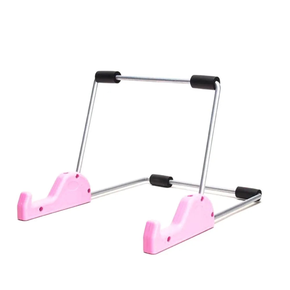Flexible Three Angles Stand Adjustable Steady Portable Collapsible Tablet Stand Removable HighlySupport Tablet Holder Universal Qme Pink