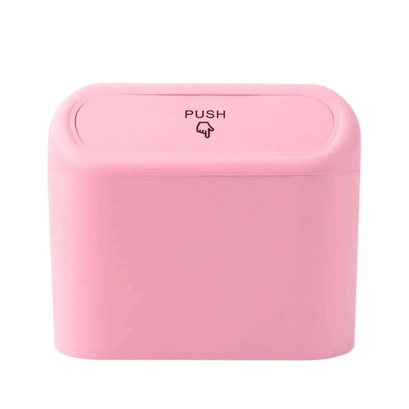 1PC Car Trash Can Seat Back Disposable Bag Mini Automobile With Cover Folding Storage Hanging Storage Box Multifunction Interior Qme Pink