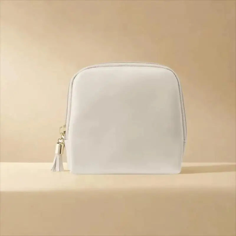 Tassel PU Leather Jewelry Storage Bag Earrings Bracelet Organizer Large Capacity Mini Cosmetic Gift Bag Qme