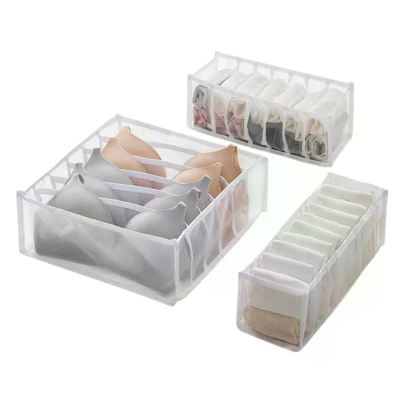 Multifunctional Folding Drawer-Style Fabric Storage Box For Underwear And Socks Qme