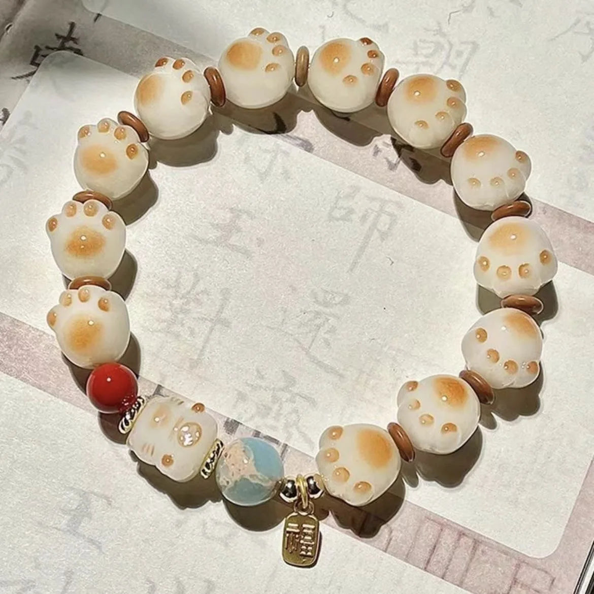 b31 Natural Rare Colored Bodhi Root Claw Bracelet Cute Soft and Cute Natural Handcarved Men Women's Bangle Factory Direct Sales Qme