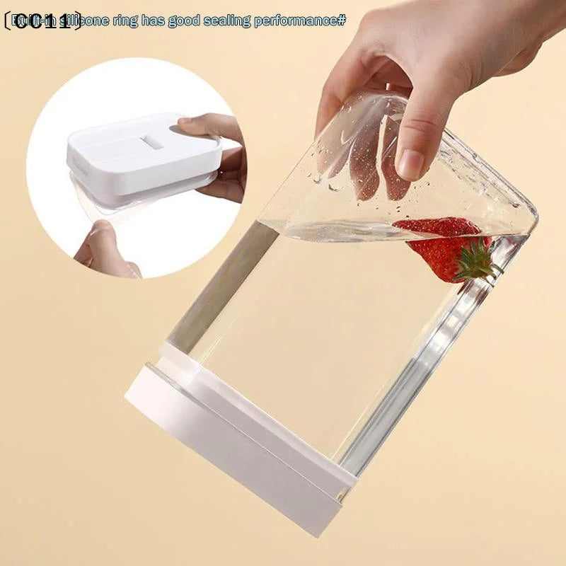 Plastic Sealed Jar Transparent Leakproof Moistureproof Kitchen Qme