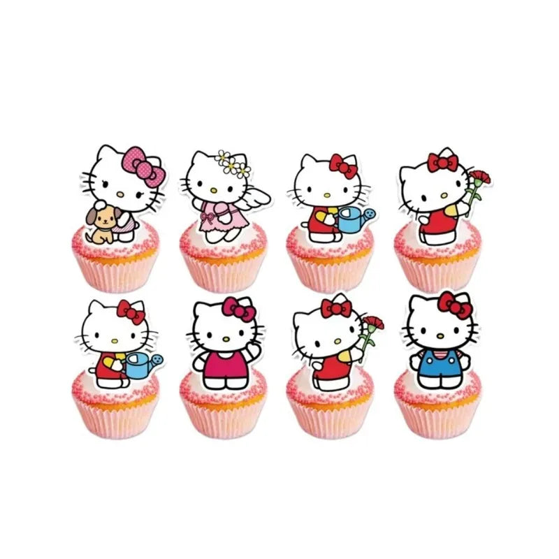 Hello Kitty Kuromi-themed Birthday Party Decorations Balloons Paper Qme