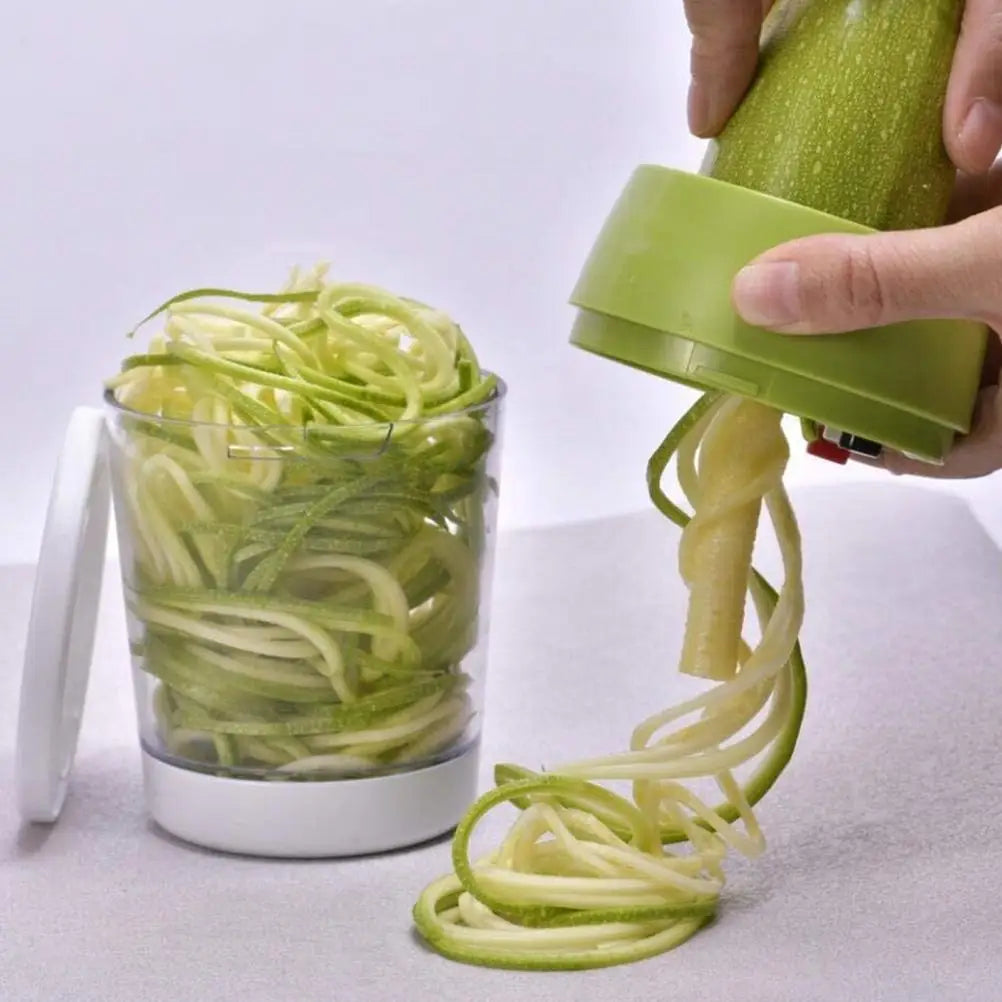 Manual Vegetable Spiral Cutter Kitchen Spiralizer Veggie Slicer for Carrot Cucumber Zucchini Kitchen Gadget Qme