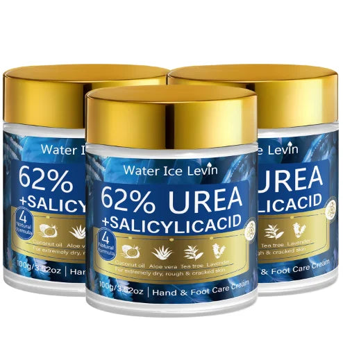 Urea & Salicylic Acid Hand & Foot Cream - Natural Formula, Moisturizing for Extremely Dry Rough Skin Qme YELLOW 100g
