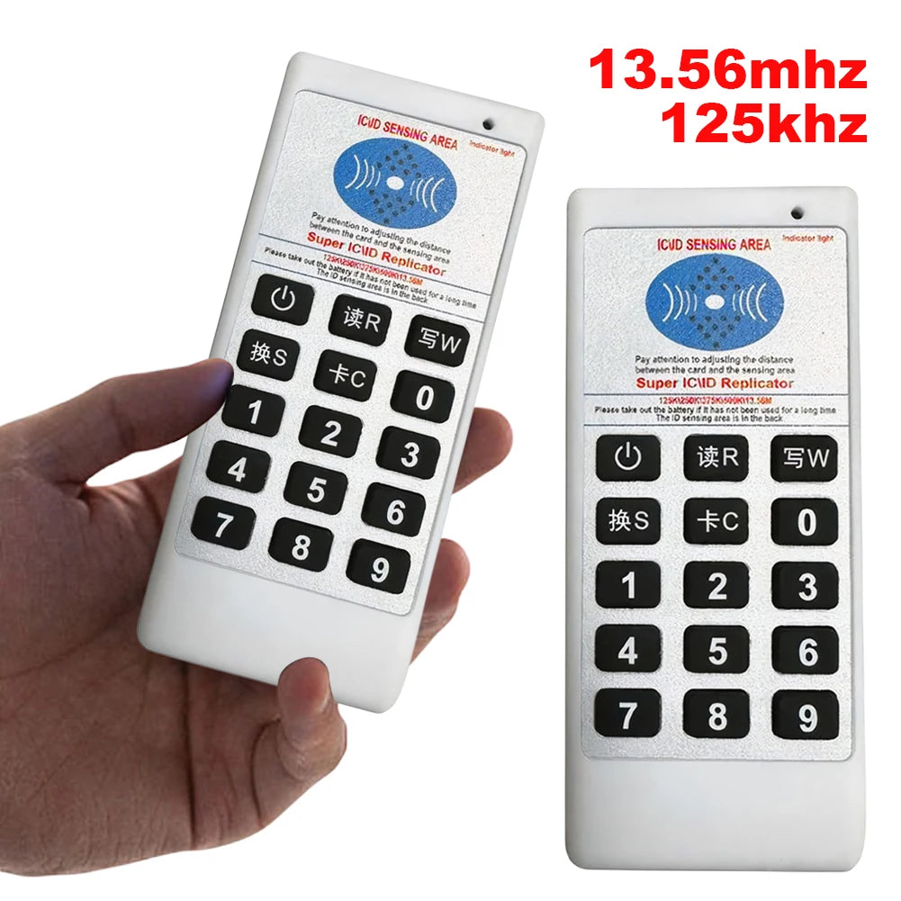 Handheld Frequency Copier 125Khz-13.56MHZ RFID NFC IC Card Reader & Writer RFID Duplicator Copier IC/ID Writer Programmer Qme