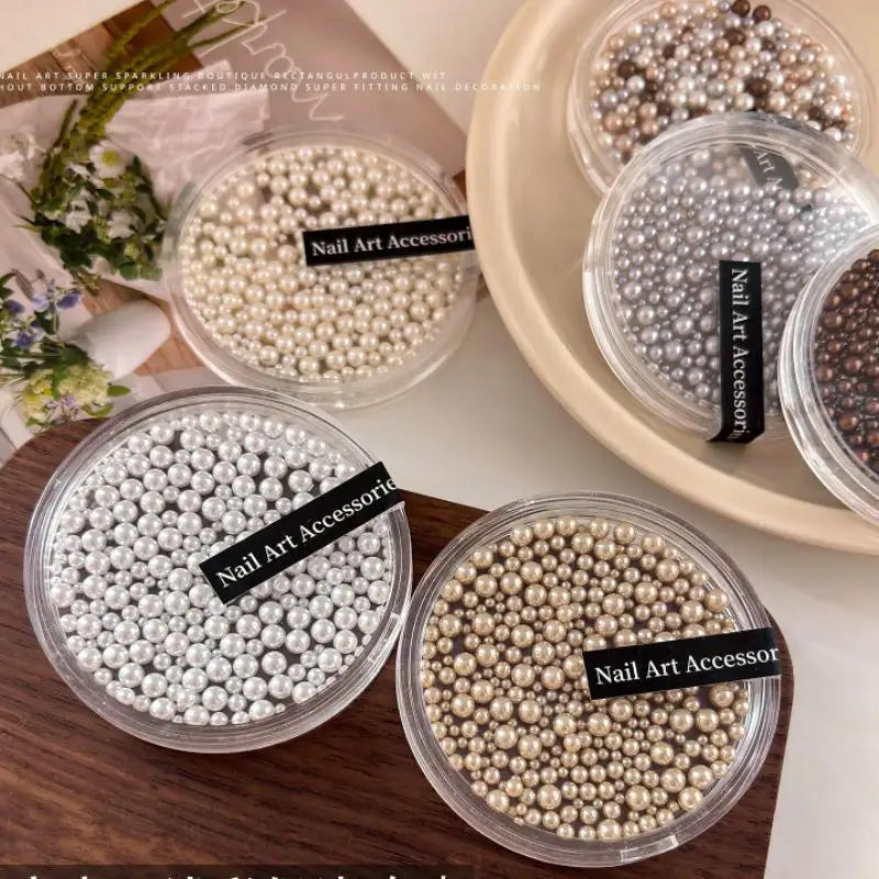 Creative 2- Pearl Resin Charms Nail Art Projects Unique Manicure Qme