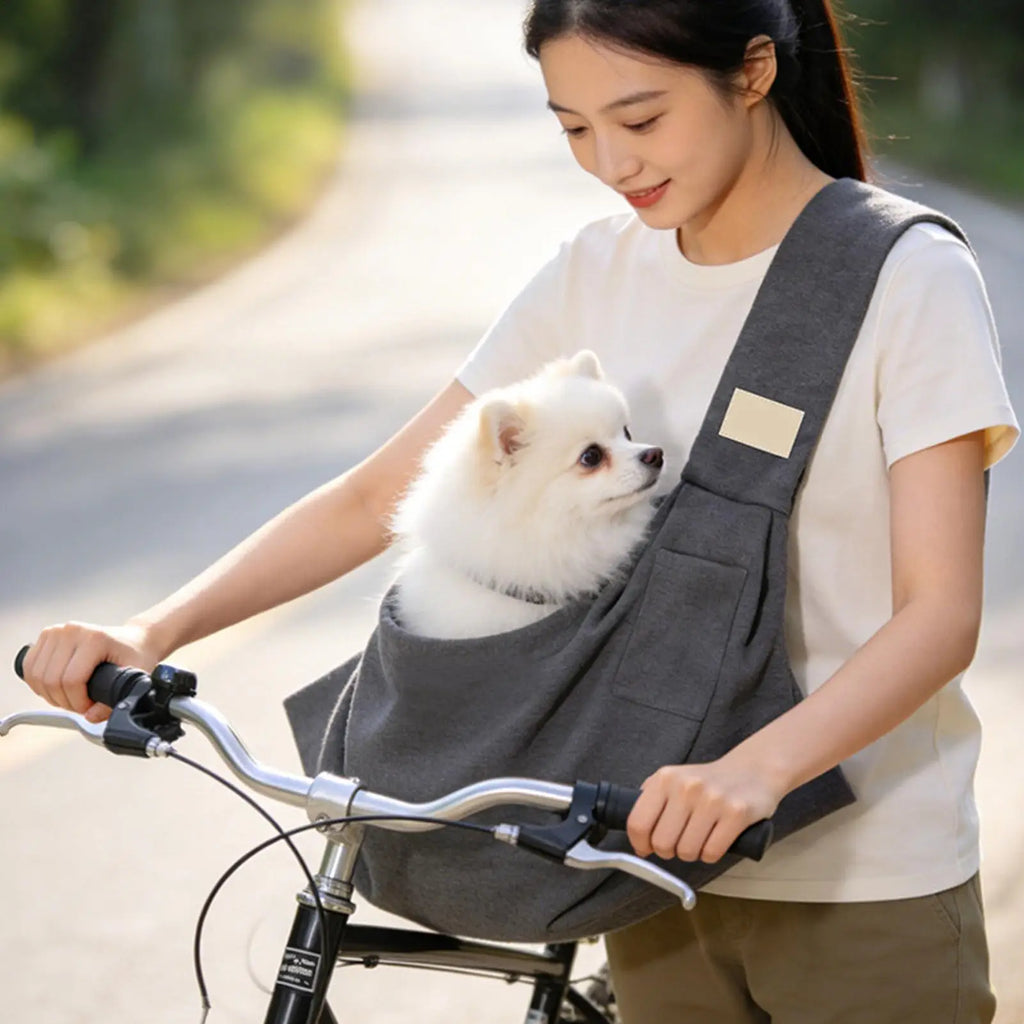 Pet Carrier Bag Breathable Portable Lightweight Carrying Sling Travel Qme