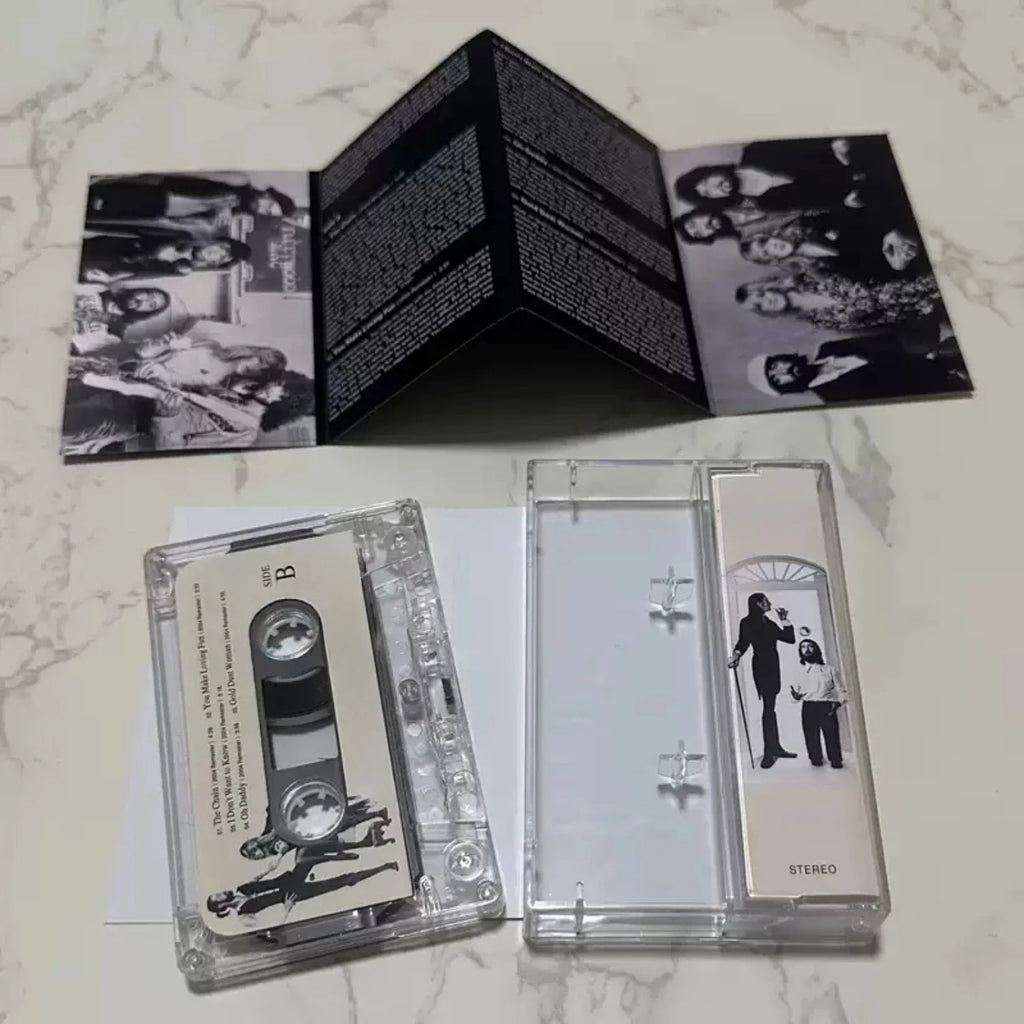 70s Folk-Rock Classic Reissue Cassette Tape | Black-and-White Retro Duo Portrait Cover, High-Fidelity Analog Format Qme