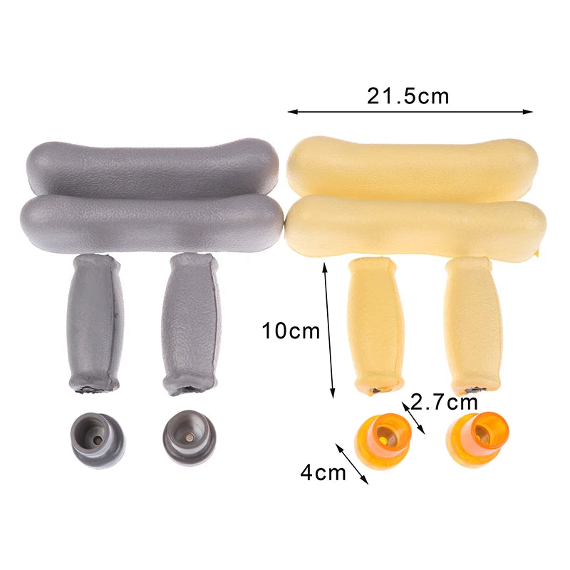 Axillary Crutch Accessories Pads Replacement Antislip Rubber Underarm Qme