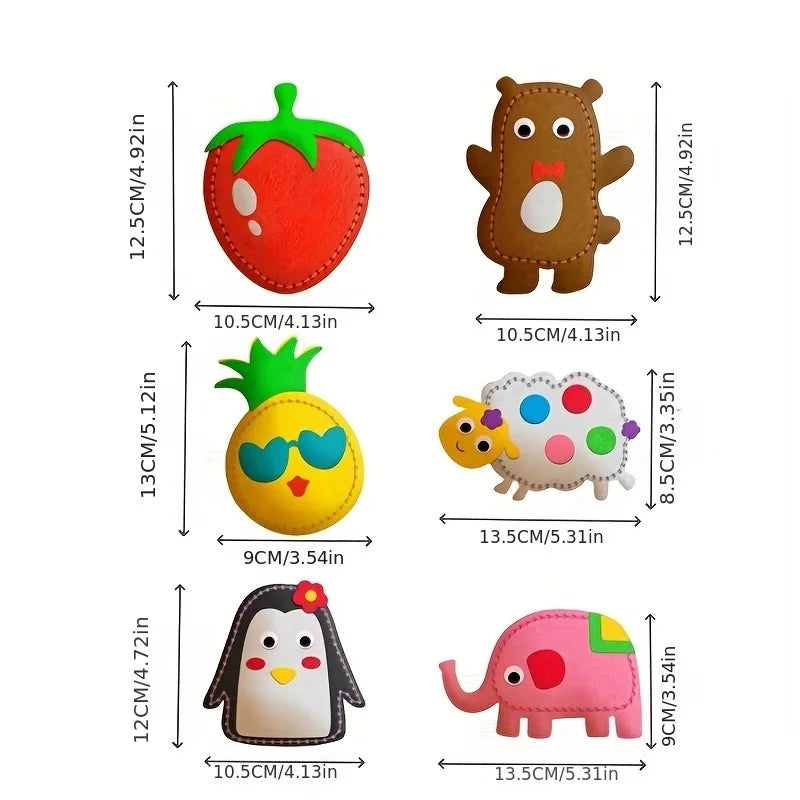 Handmade DIY Sewing Non-Woven Fabric,Creative Pendant Material Package Ornaments, DIY Sewing Craft Kit - Felt Handmade Creative Qme