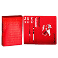 Red Poker Card Waterproof Playing Cards with Dragon Backing Play Cards for Pool Games Travel Camping Classic Trick Cards Qme A