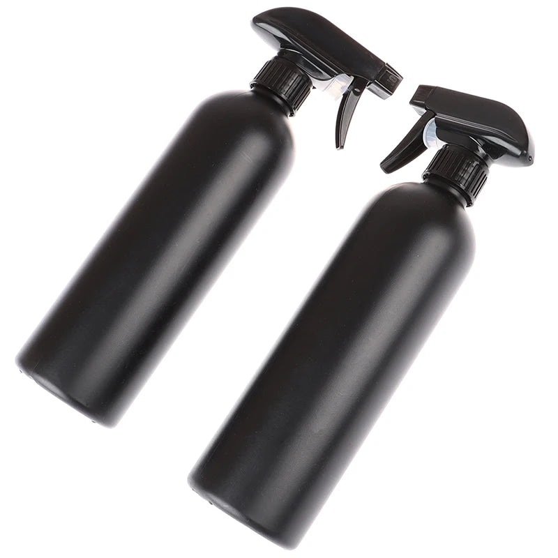 2x Plastic Trigger Spray Bottle Black Multi-functional Car Cleaning Qme