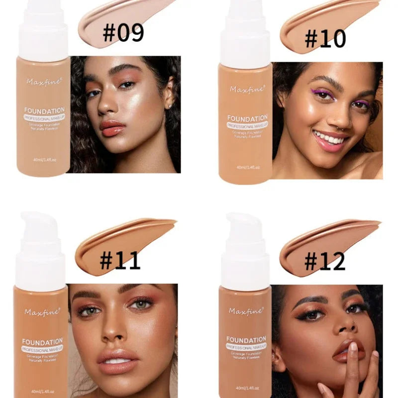 Matte Liquid Foundation Effective Concealer Waterproof Sweat-resistant Makeup Professional Light Thin Delicate Foundation Qme