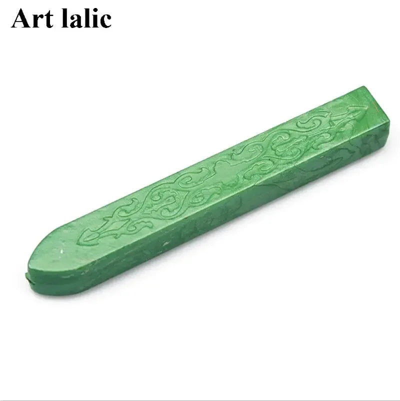 Sealing Wax Stick Retro Seal Stamps For Letter Wedding Invitations 90*10*10mm Vintage Cord Wick Vintage Sealing Wax Sticks Qme Green