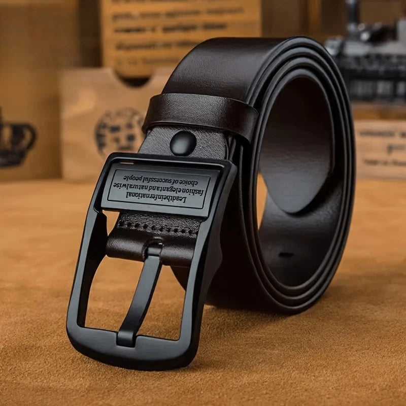 Men's Formal Belt, Men's Casual Belt 3.5 Cm Wide Qme