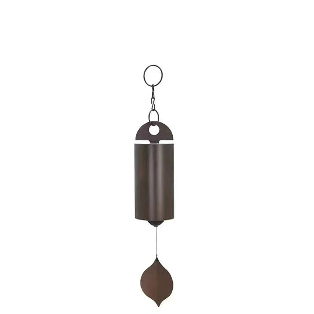 Wind Bell Retro Style Serenity Bell Wind Chimes Deep Resonance Metal Deep Tone Cylinder for Patio Yard Porch Garden Decor Qme