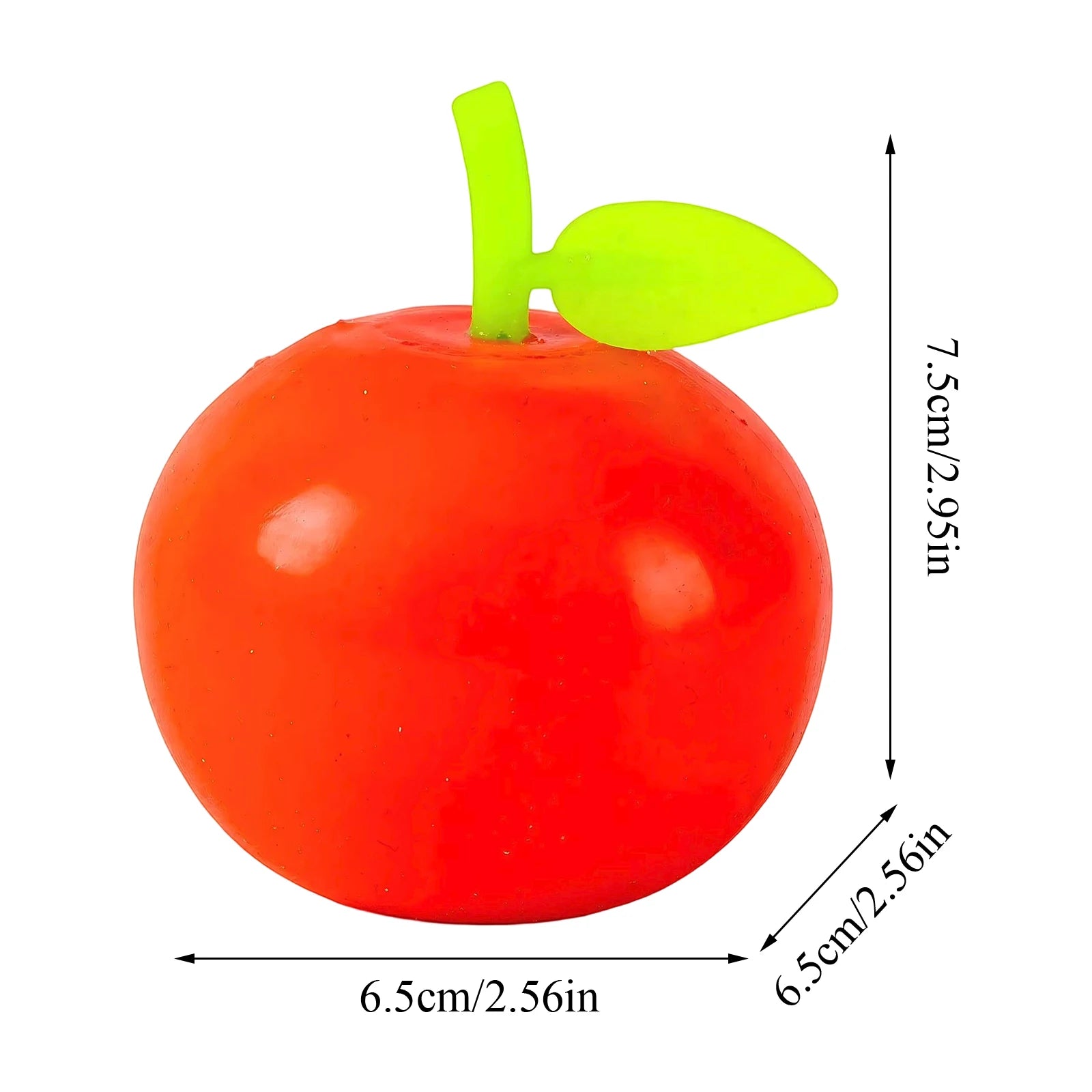 Fake Red Apple Toy for Stress Relief New Fun Daily Work Fidget Toy Holiday Party DIY Decoration Fun Gift Qme