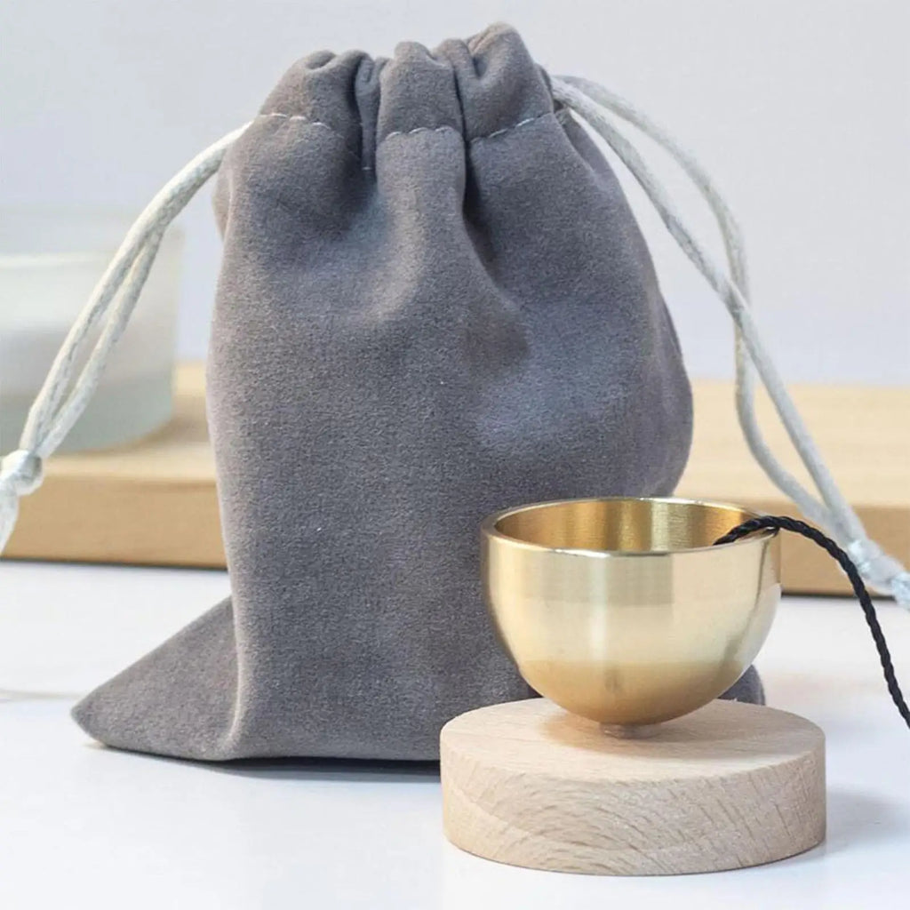 Singing Bowl Brass Spiritual Chimes Stress Relief Singing Bowl Set for Beginners Women Relaxation Yoga Chanting Mindfulness Qme