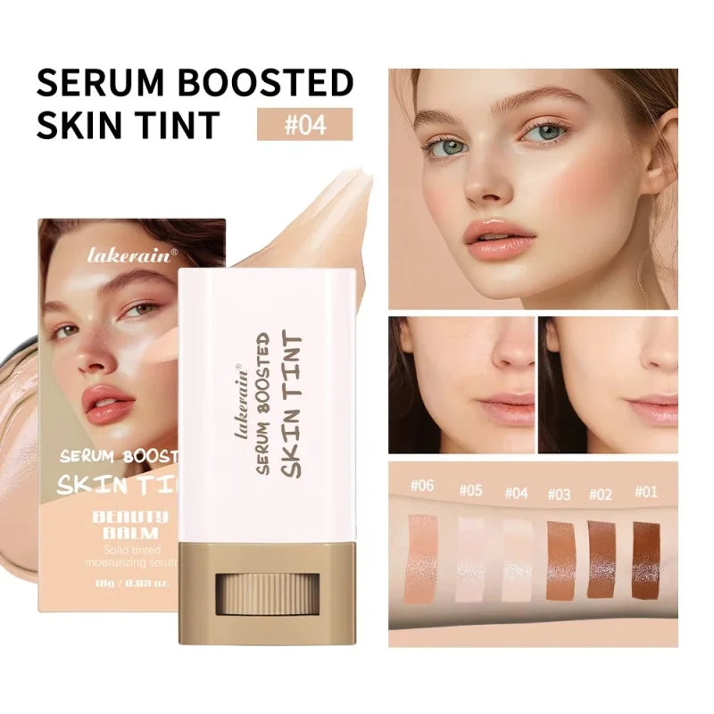 Stick Foundation Boosted Skin Tint Foundation Stick Smooth Plumper Hight Coverage Travel Bronze Foundation Stick Makeup Qme