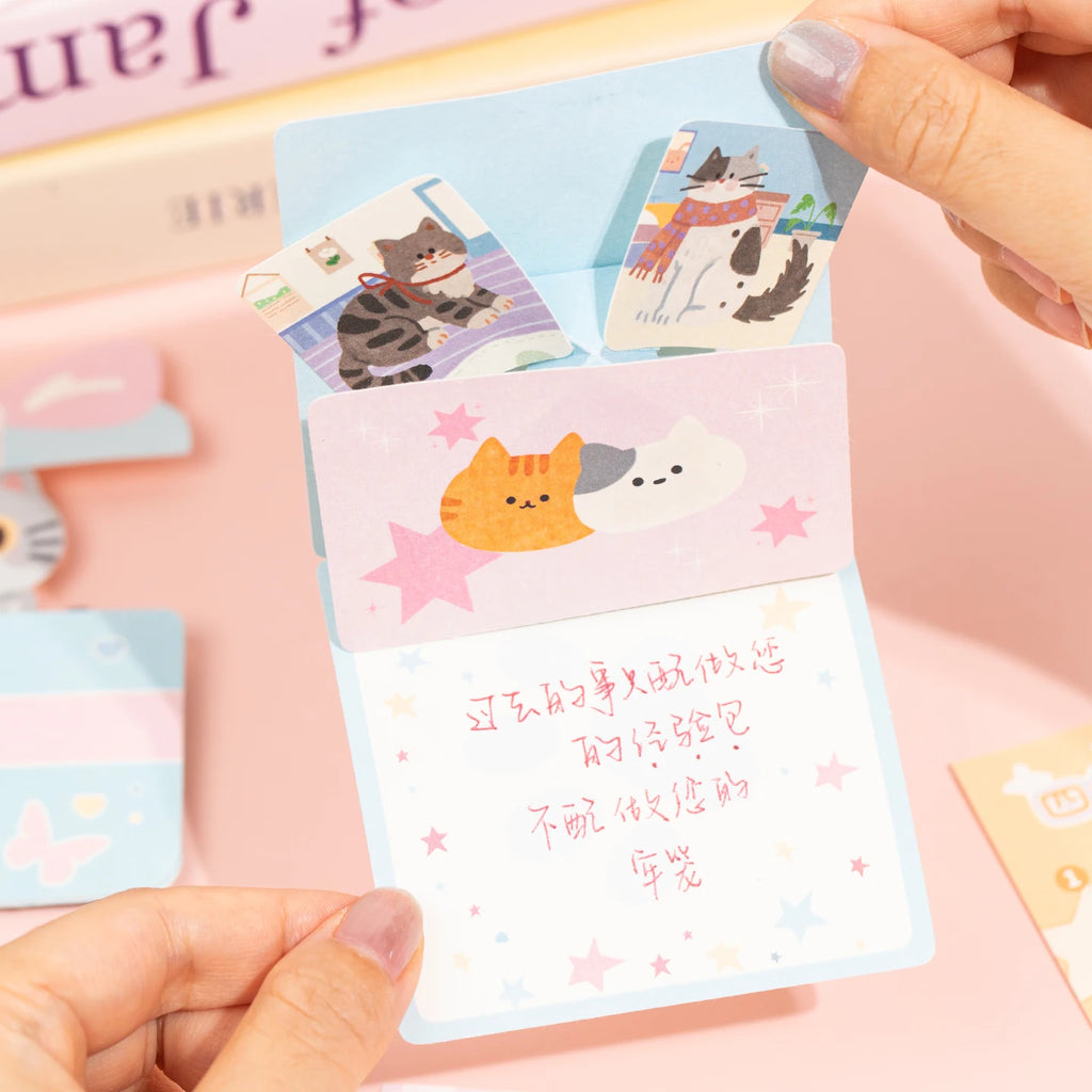 20 Pcs Kawaii Ins Paper Card DIY Decoration Idol Photocard Scrapbooking Diary Background Collage Material Paper Stationery Qme
