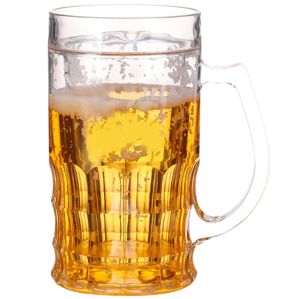Beer Mug Cup Double Layer Funny Fake Dishwasher Safe Party Fun Prank Qme