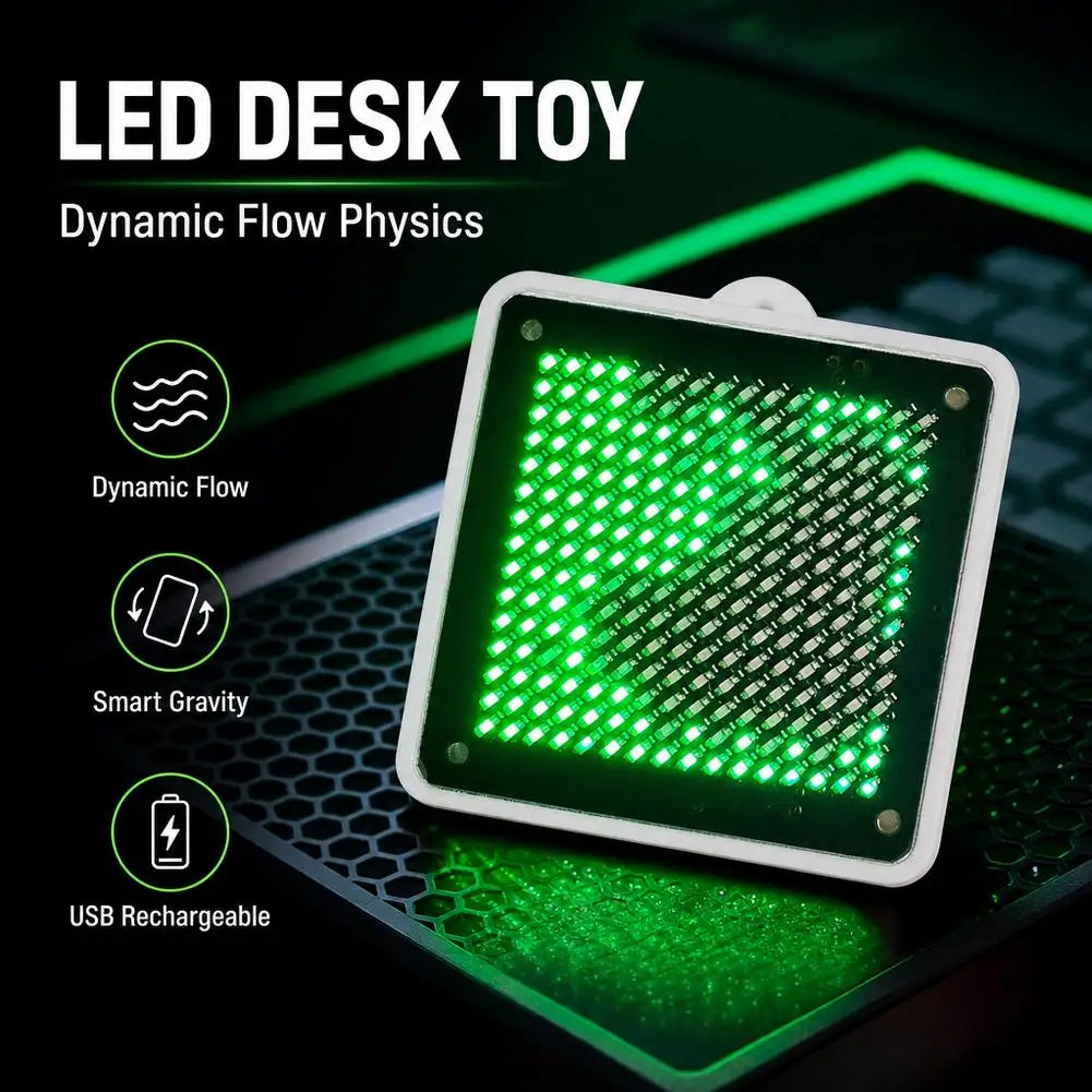 LED Fluid Simulation Water Flow Vibration Esports Ornament Atmosphere Decoration Gift Qme