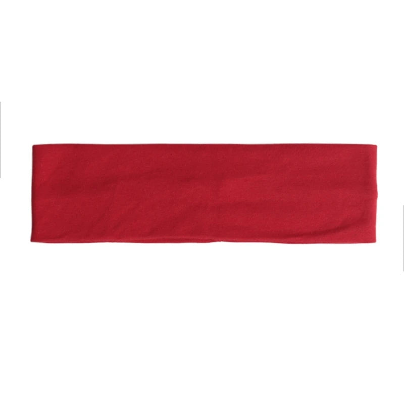 Simple Hairband Elastic Sports Headbands Headdress Quick Dry Workout Qme Red 36pcs