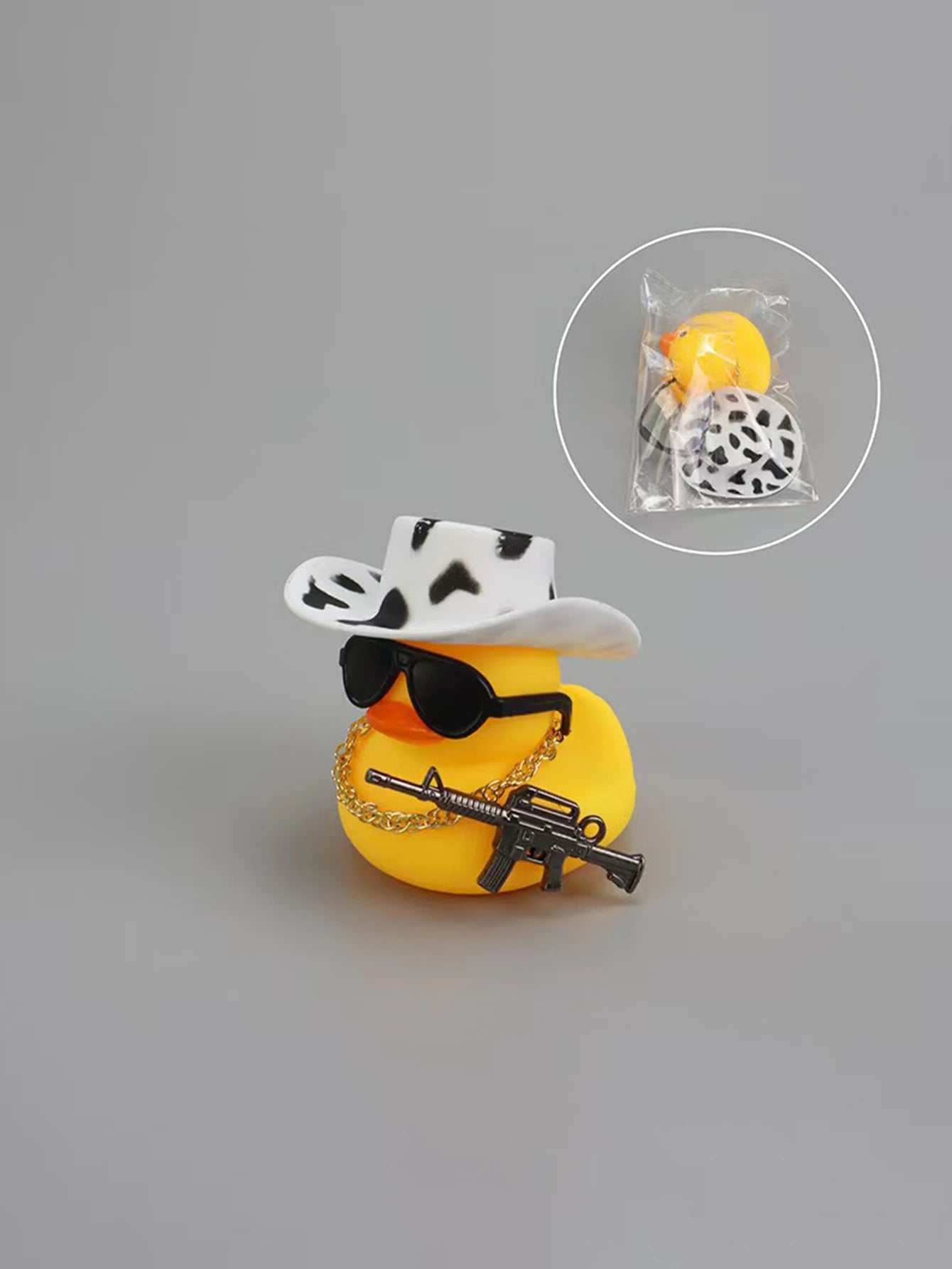 Cute Cool Duck Shaped Car Interior Decorative Accessory Qme WHITE