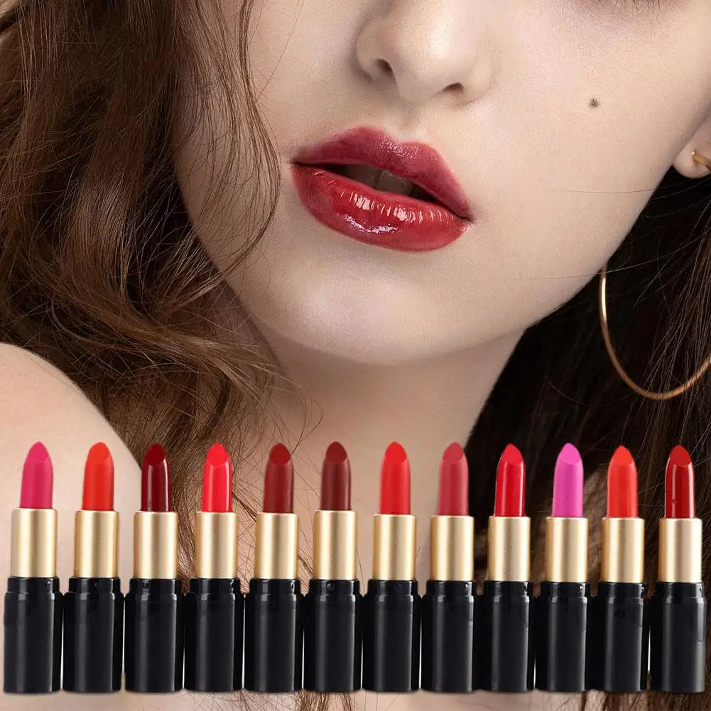 Original Tube Lipstick Smooth Long Lasting Mini Tube Mate Velvet Lipstick Moisturizer Gloss Waterproof Lip Lipstick Cosmetic Qme