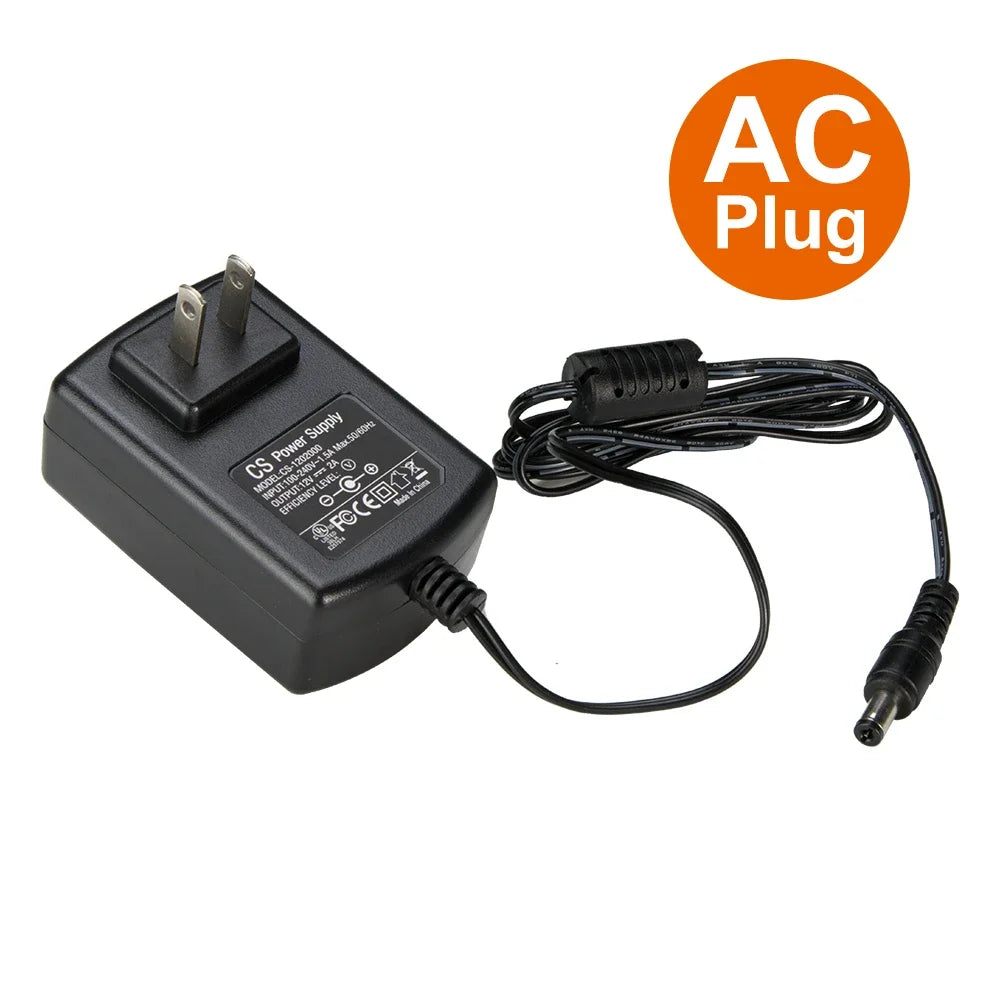 ESCAM DC 12V 2A Power Supply Adaptor 12V Security Professional Converter EU / US / UK / AU Adapter For CCTV Camera CCTV system Qme