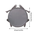 Outdoor Bistro Chair Cushions 4 Round Cushion Ties Circular Seat Pad Qme Grey China Mainland